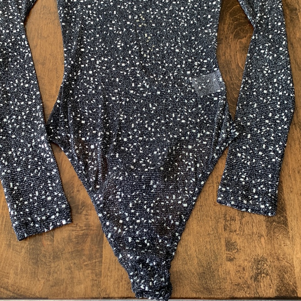 Fashion Nova sheer lace long sleeve bodysuit. - Picture 3 of 8